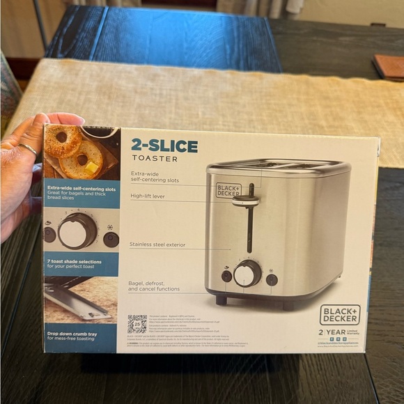 Black & Decker Other - Black & Decker Stainless Steel 2-Slice Toaster